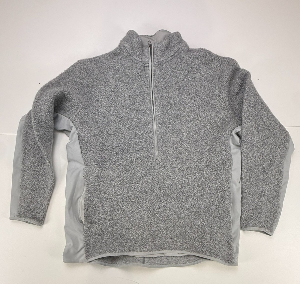 Lululemon Stand Out Sherpa Jacket Womens 4 Gray Fleece Full Zip W4AN9S